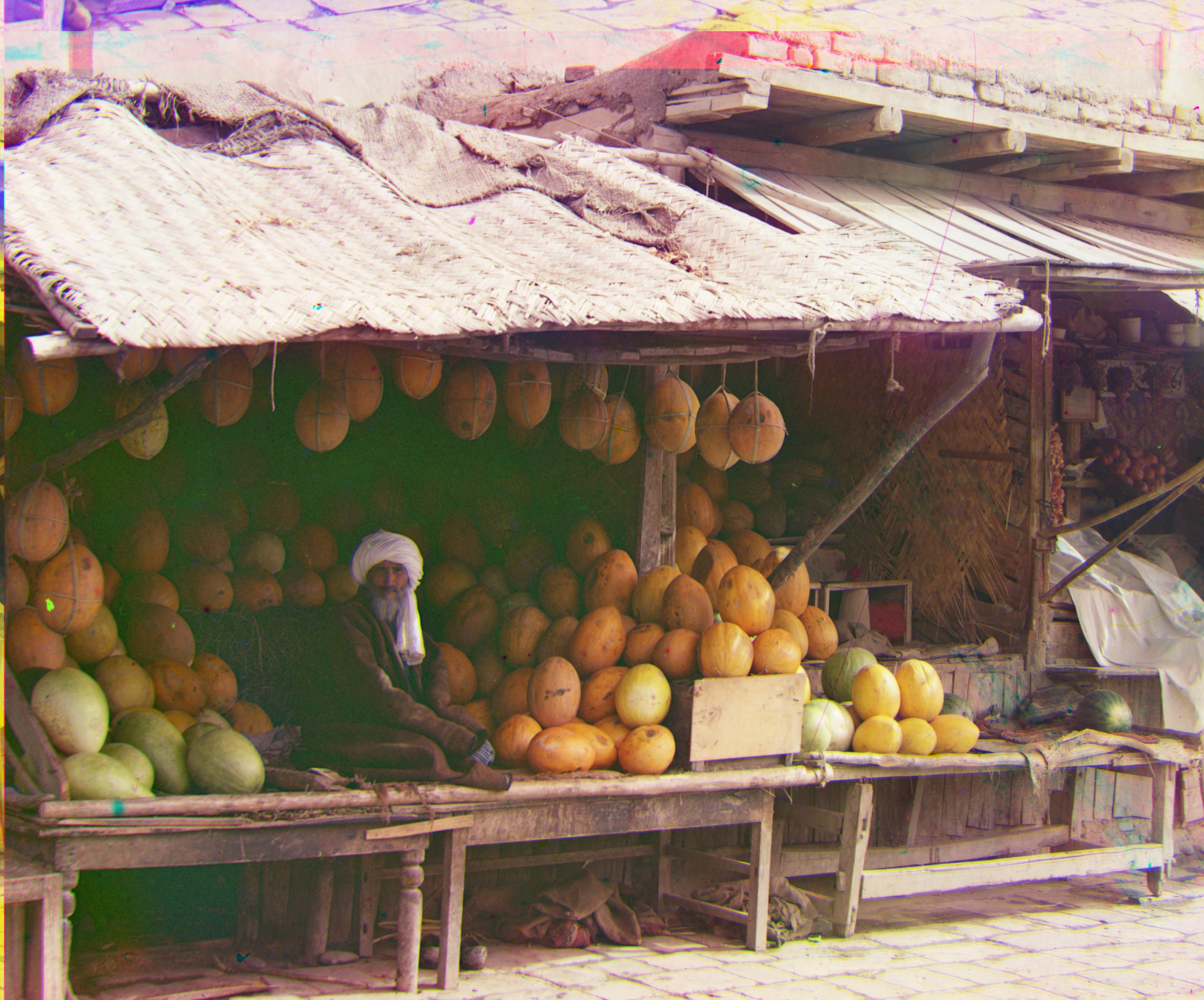 image of melons after processing